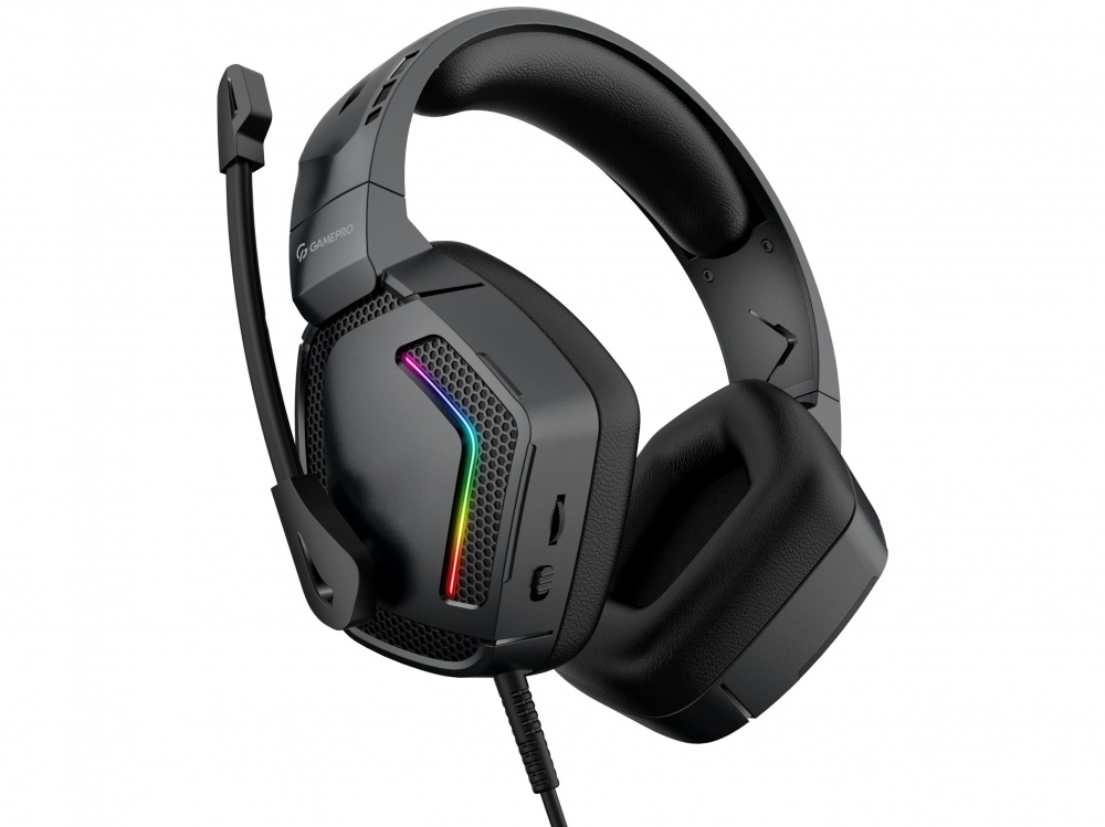 Гарнітура ігрова GamePro HS605 RGB black (HS605)