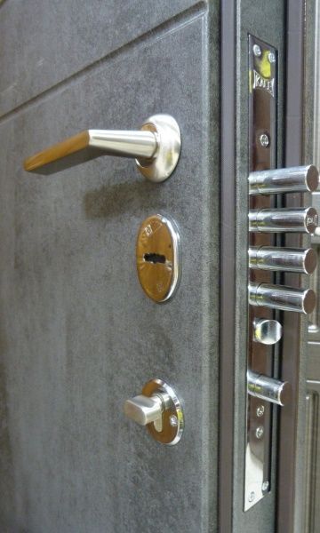 Двері вхідні Булат Максимум 158 бетон темний 2050x950мм ліві