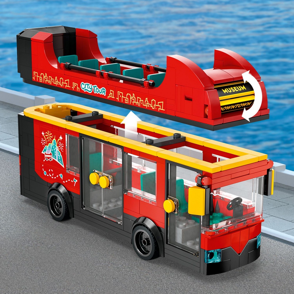 Конструктор LEGO City Красный двухэтажный экскурсионный автобус 60407
