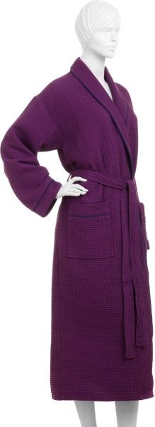 Халат Karna вафельний Aleron р. S лавандовий 