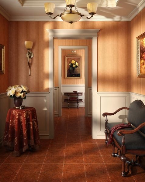 Плитка InterCerama Bari коричнева темна 07 032 35x35 Розпродаж 