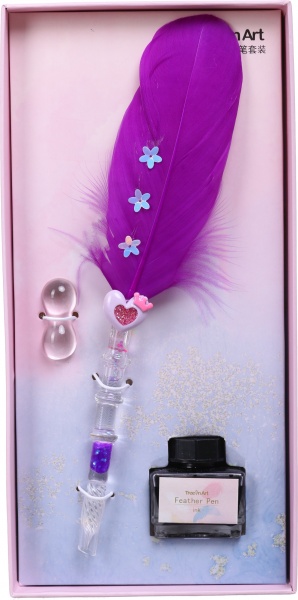 Ручка масляная Перо цветная в ассортименте 