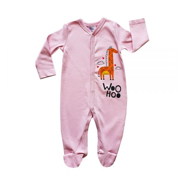 Чоловічок для дівчинки Colibri р.68 рожевий із малюнком G3084 