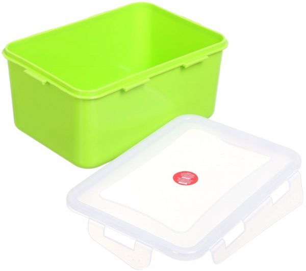 Контейнер Фиеста 2.5 л прямоугольный оливковый Алеана