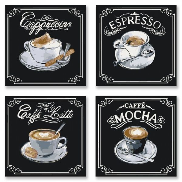 Картина по номерам Вкусный кофе Идейка 