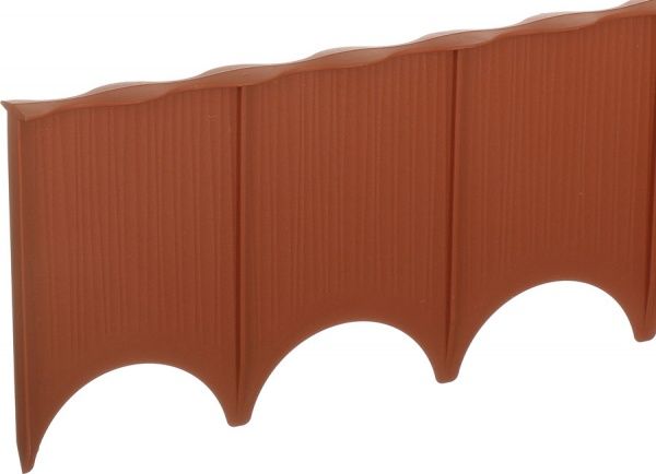 Декоративный бордюр ZMM Maxpol H116 терракот