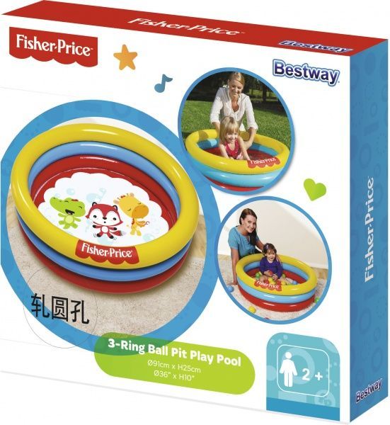 Басейн надувний Fisher Price 91х25 см 93501