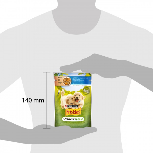 Корм влажный для всех пород Friskies Junior с курицей и морковью (кусочки в соусе) 100 г