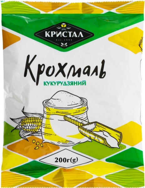 Крахмал кукурузный ТМ Кристал 200 г (4820146981072)