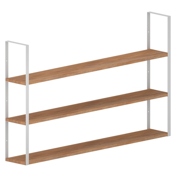 Кронштейн для полок Valore Прямоугольник тройной Loft SW-TR-21 белый