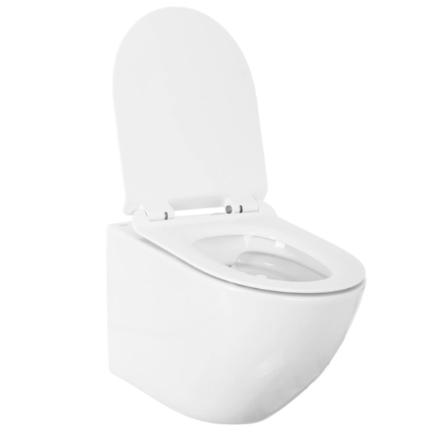 Унитаз подвесной EGO FINE NEW Rimless с сидением Duroplast SLIM soft-close