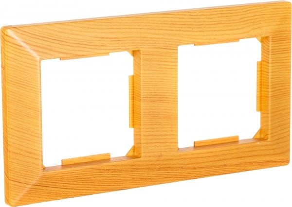 Рамка двомісна HausMark Alta горизонтальна бамбук SNG-FRP.SQ20G2-3/Bamboo