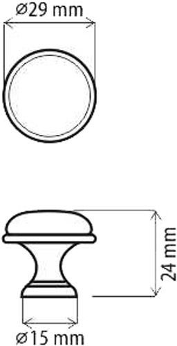 Меблева ручка DG 196AB/MLK латунь DC