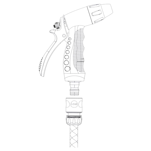 Пистолет для полива Klever DY2075