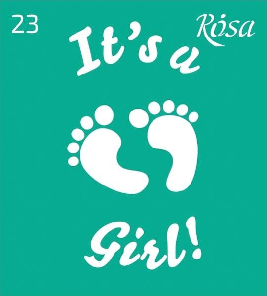 Трафарет багаторазовий самоклейкий №23 3625123 90х100 мм Rosa Talent