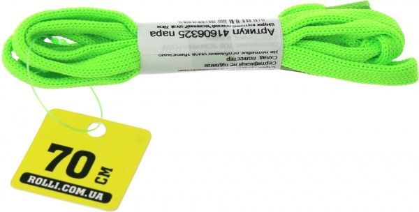 Шнурок плоский кислотный shrak 70 см 