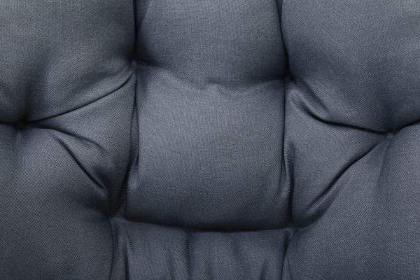 Крісло-кокон Латинос широке плетіння світло-сірий