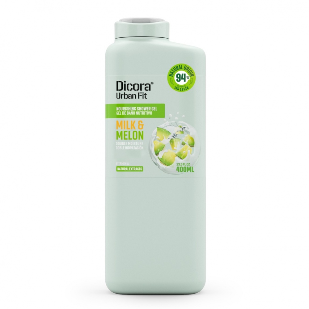 Гель для душа DICORA Urban Fit Молоко и дыня с витамином А 400 мл