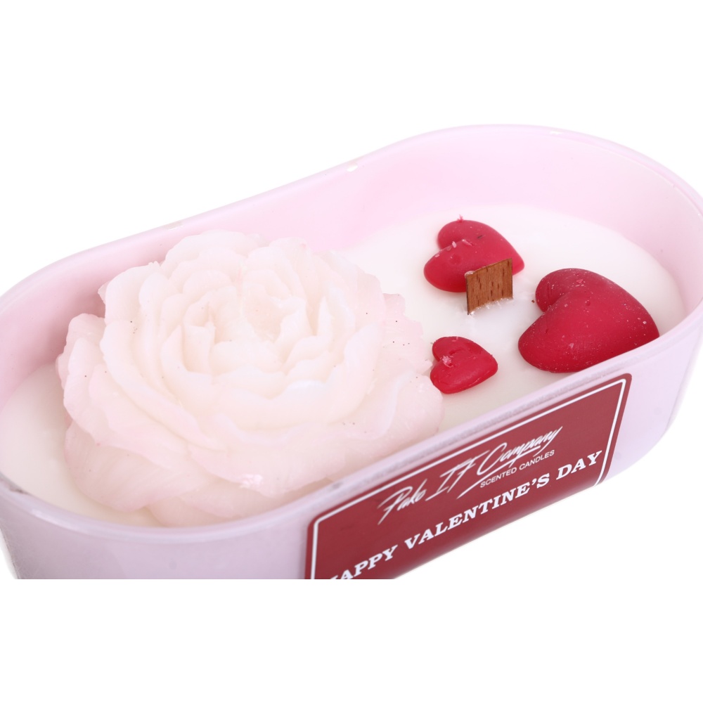 Свеча декоративная в стекле Пион 180х53 мм Pako-If