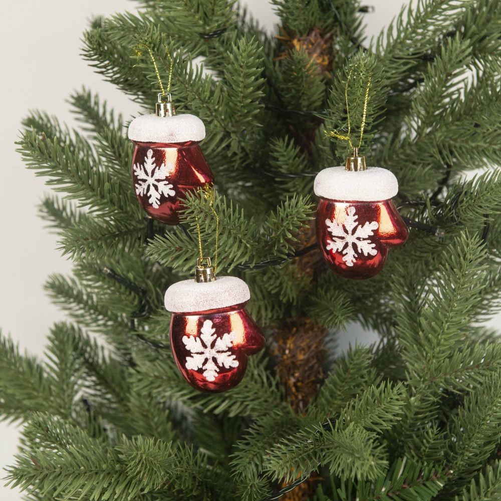 Набір іграшок 4 види в ассортименті 6 см білий із червоним