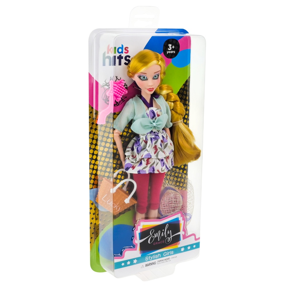 Лялька шарнірна Kids Hits в стильному вбранні з аксесуарами KH24/008