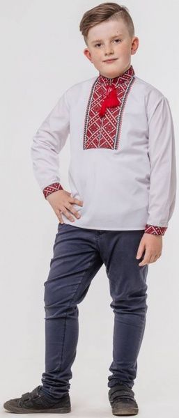 Вишиванка для хлопчиків Сварга Говерко р.104-110 червоно-чорний 