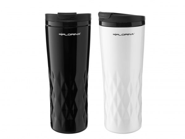 Термочашка Graves B&W mix 400 мл 5K1259 черная и белая Florina