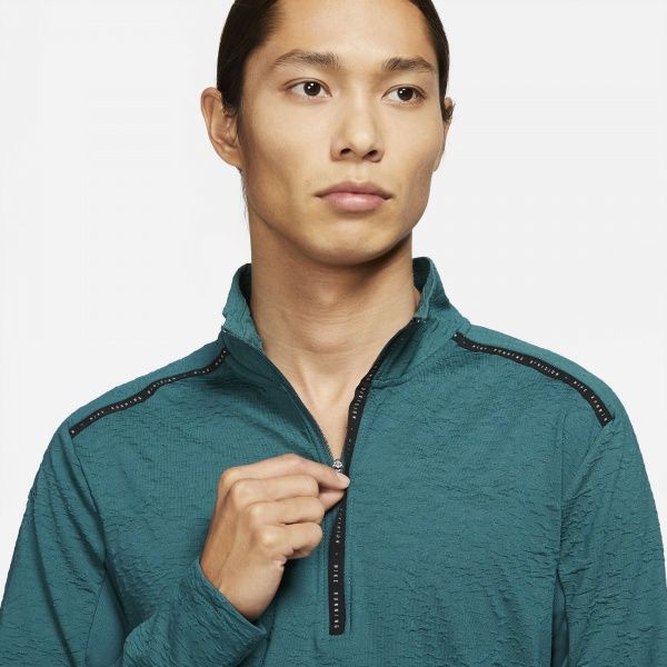Джемпер Nike NK RN DVN DF ELEMENT TOP HZ DA0430-393 р. 2XL зеленый