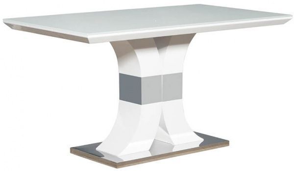 Стол обеденный Космо DT2020-1 1400х800х760 белый глянец 