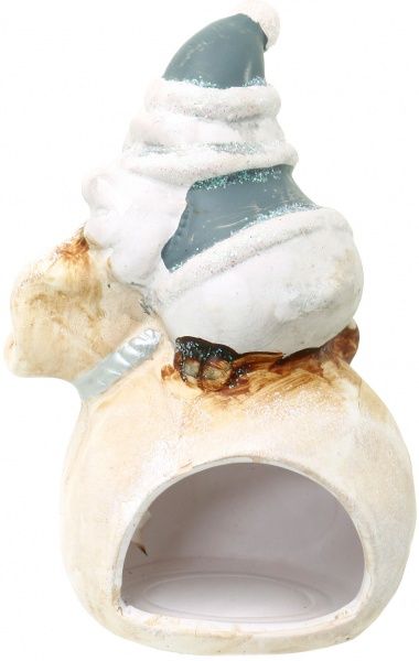 Декорація новорічна Підсвічник Сова на мішку