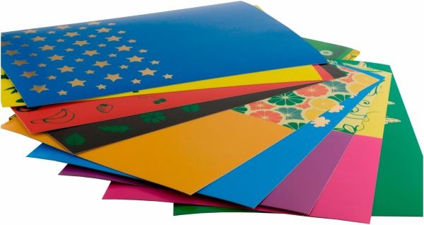 Набір фольгованого кольорового картону Колібрі 88262 Лунапак