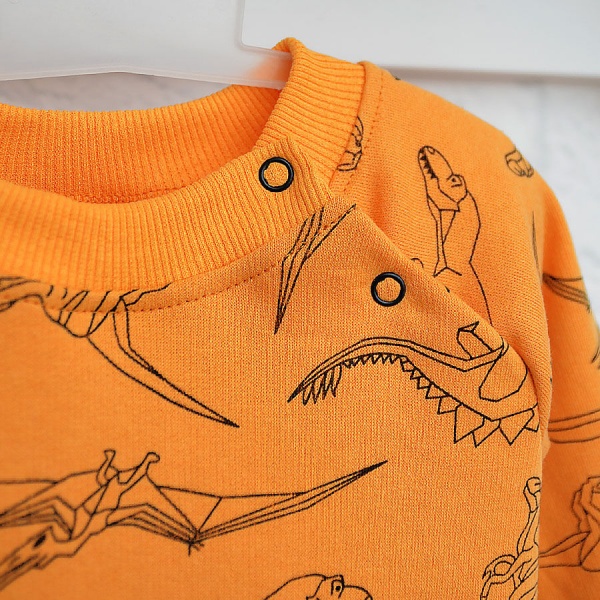 Ромпер-реглан унисекс Blanka Дино р.74 коричневый 110114 