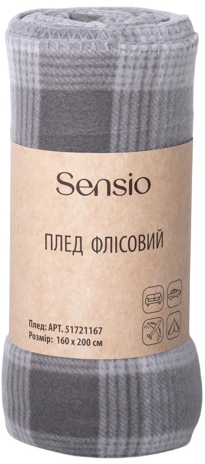 Плед GREY CELL 160x200 см сірий Sensio