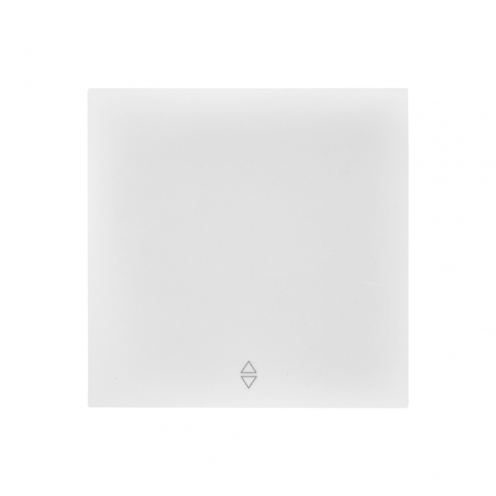 Вимикач прохідний одноклавішний HausMark INO без підсвітки білий WS-EU-White