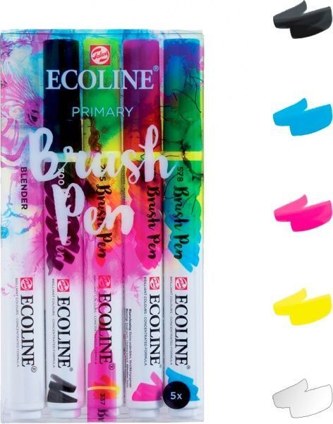 Набор кистей Ecoline Talens Brushpen Royal PRIMARY 11509900 разноцветный 
