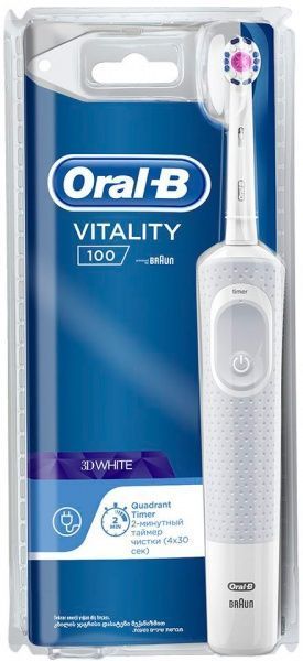 Електрична зубна щітка Oral-B Vitality D100 Pro 3D White