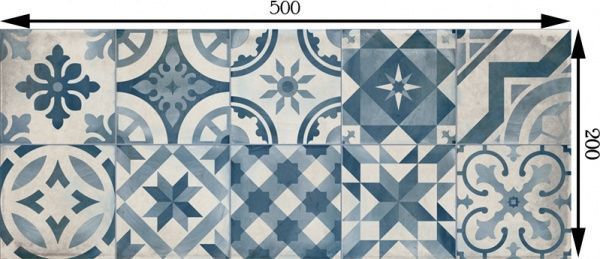 Плитка Cifre Монтбланк блу декор 20x50 