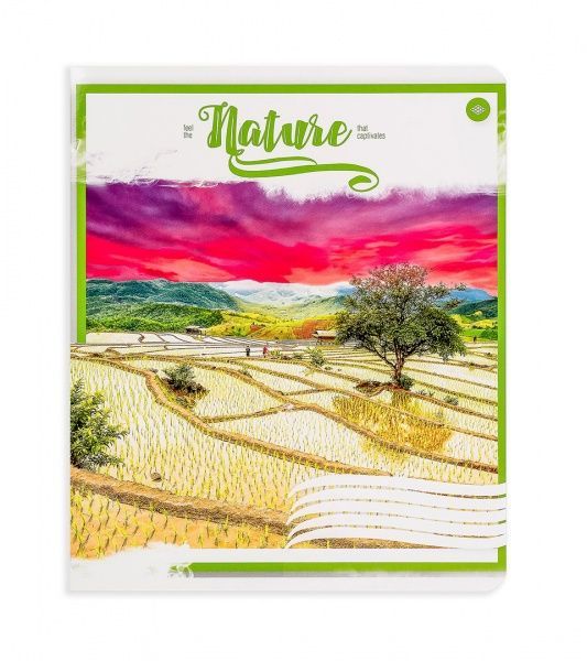 Комплект тетрадей Атмосферная природа 24 листа в клетку 20 шт. Поділля