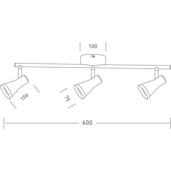 Спот Maxus Spot Light MSL-02C 3x4 Вт белый 