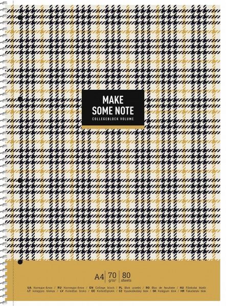 Блокнот А4 80 листов клетка A4-080-6505K Школярик