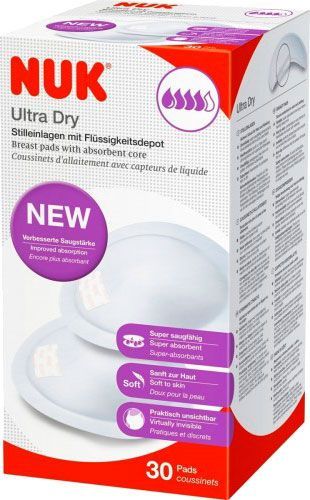 Лактационные вкладыши в бюстгальтер Nuk Ultra Dry Comfort 30 шт. 4008600245391