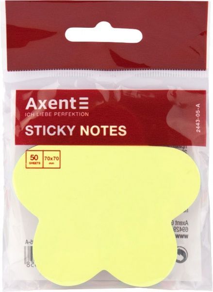 Бумага для заметок 70x70 мм 50 листов в форме цветка 2443-05-A Axent