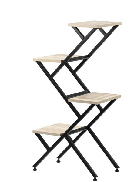 Підставка для квітів Течія 53х30,5x103 см чорний 