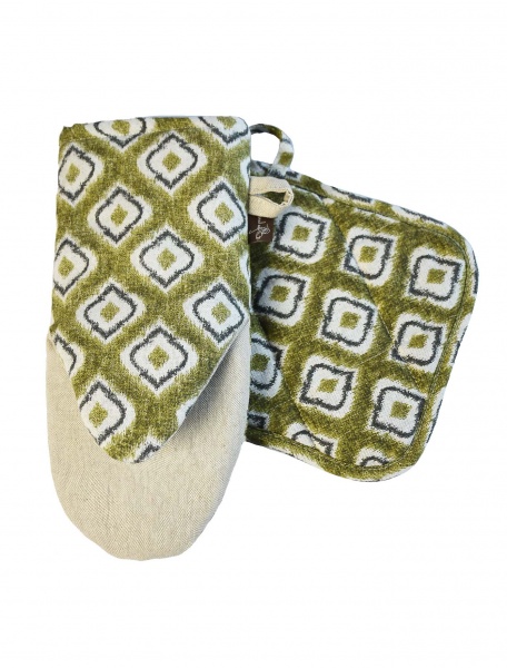 Рукавица Villa узор 15x25 см зеленый Прованс 