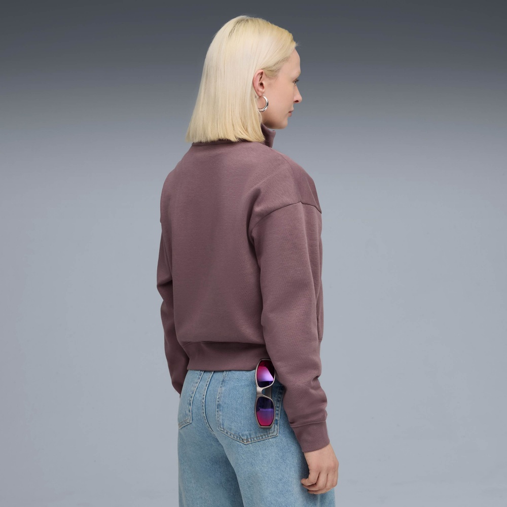 Джемпер Puma PUMA CLASS Comfort Half-Zip Short Crew FL 68813888 р.XS бордовий