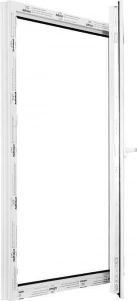 Вікно поворотне ALMplast 60 500x1000 мм праве 