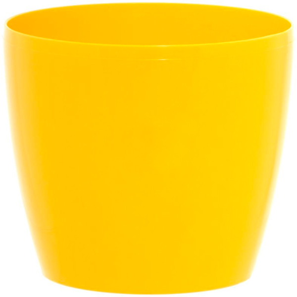 Горщик пластиковий Lamela Магнолія круглий 25,7л жовтий (206) 