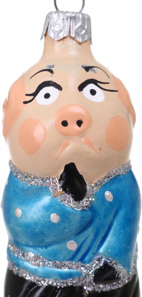 Декорация новогодняя Формовая игрушка в ассортименте 7 см 