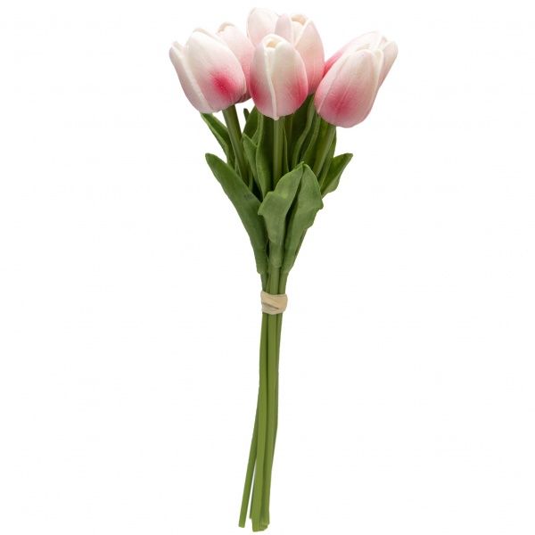 Букет тюльпанов искусственный 7 шт., 30 см розовый Home Seasons Decor
