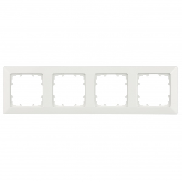 Рамка четырехместная Siemens Line полярно-белый 5TG25540WH